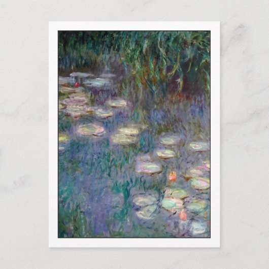 Water Lilies by Monet Postkarte (Vorderseite)