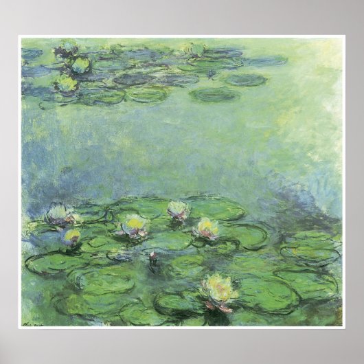 Water-Lilies, c. 1914-17; Öl auf Leinwand Poster (Vorne)