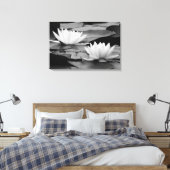 Water Lilies Canvas Print Leinwanddruck (Insitu (Schlafzimmer))