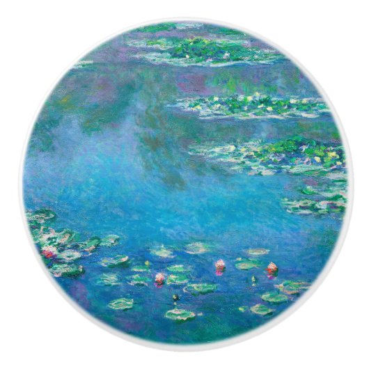 Water Lilies, Claude Monet Keramikknauf (Vorderseite)