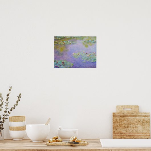 Water Lilies Claude Monet Kunstgewerbe Poster (Küche)