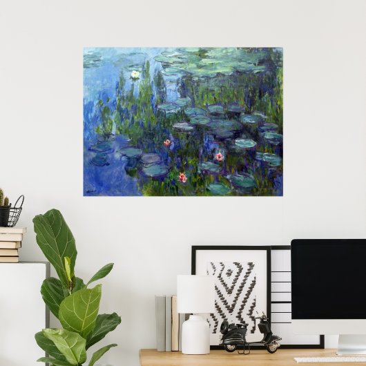 Water Lilies, Claude Monet Poster (Heimbüro)