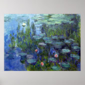 Water Lilies, Claude Monet Poster (Vorne)