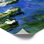 Water Lilies, Claude Monet Poster (Ecke)