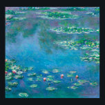 Water Lilies, Claude Monet Poster<br><div class="desc">Water Lilies ist eine Serie von ca. 250 Ölgemälden des französischen Impressionisten Claude Monet. Die Gemälde stellen seinen Blumengarten auf seiner Zuhause in Giverny dar und standen während der letzten dreißig Jahre seines Lebens im Mittelpunkt seiner künstlerischen Produktion.</div>