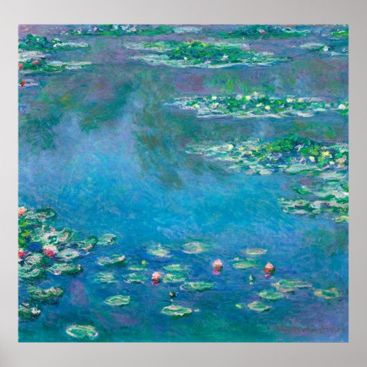 Water Lilies, Claude Monet Poster (Vorne)