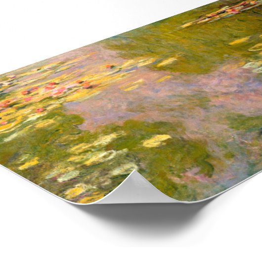 Water Lilies - Claude Monet Poster (Ecke)