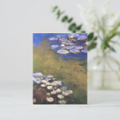 Water Lilies, Claude Monet Postkarte (Stehend Vorderseite)