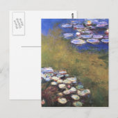 Water Lilies, Claude Monet Postkarte (Vorne/Hinten)