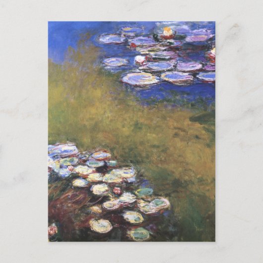 Water Lilies, Claude Monet Postkarte (Vorderseite)