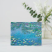Water Lilies, Claude Monet Postkarte (Stehend Vorderseite)
