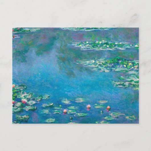 Water Lilies, Claude Monet Postkarte (Vorderseite)