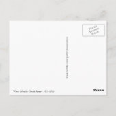 Water Lilies Claude Monet Postkarte (Rückseite)