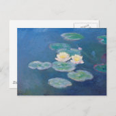 Water Lilies - Claude Monet Postkarte (Vorne/Hinten)