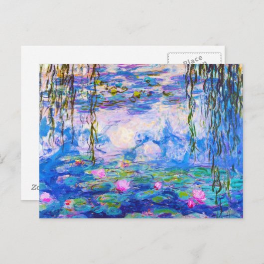 Water Lilies Claude Monet Postkarte (Vorne/Hinten)