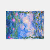 Water Lilies Claude Monet restauriert Fleecedecke (Vorderseite (Horizontal))