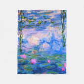 Water Lilies Claude Monet restauriert Fleecedecke (Vorderseite)