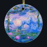 Water Lilies Claude Monet restauriert Keramik Ornament<br><div class="desc">Water Lilies Claude Monet restauriert</div>