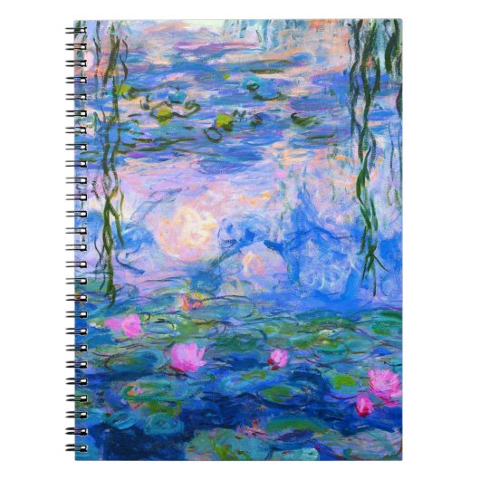 Water Lilies Claude Monet restauriert Notizblock (Vorderseite)