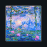 Water Lilies Claude Monet restauriert Quadratische Visitenkarte<br><div class="desc">Water Lilies Claude Monet restauriert</div>