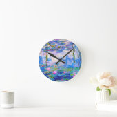 Water Lilies Claude Monet Runde Wanduhr (Zuhause)
