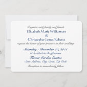 Water Lilies Fine Art Wedding Einladung (Rückseite)