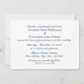 Water Lilies Fine Art Wedding Einladung (Rückseite)