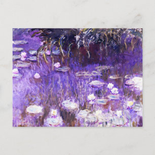 Water Lilies Gemälde von Claude Monet Postkarte