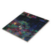WATER LILIES GREEN POND Claude Monet Dark Floral Fliese (Seite)