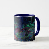 WATER LILIES GREEN POND Claude Monet Dark Floral Tasse (VorderseiteRechts)