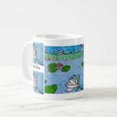 Water lilies kaffeetasse (Vorderseite Links)