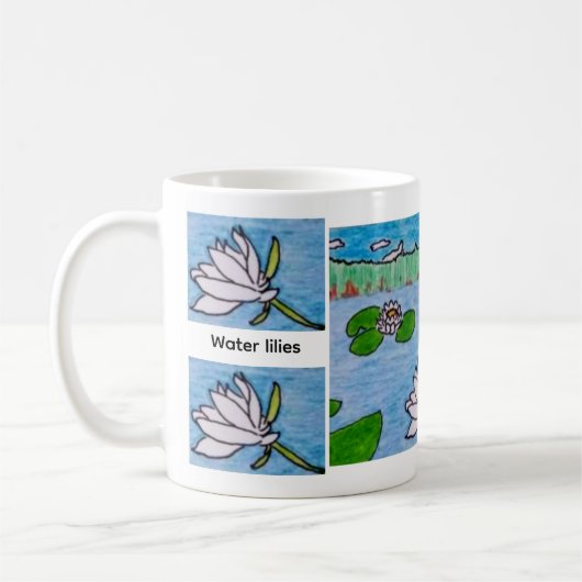 Water lilies kaffeetasse (Links)