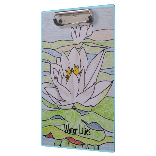 Water Lilies Klemmbrett (Links)
