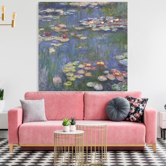 Water Lilies Leinwanddruck (Insitu (Wohnzimmer))