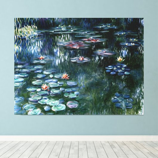 Water Lilies Leinwanddruck (Insitu (Holzboden))