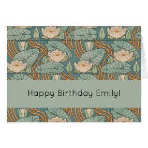 Water Lilies Lily Art Nouveau Natur