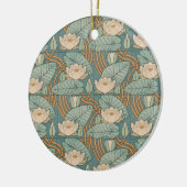 Water Lilies Lily Art Nouveau Natur Keramik Ornament (Links)