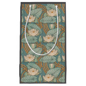 Water Lilies Lily Art Nouveau Natur Kleine Geschenktüte (Vorderseite)