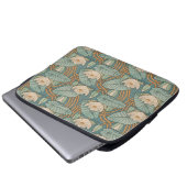 Water Lilies Lily Art Nouveau Natur Laptopschutzhülle (Vorne Knopf)