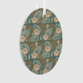 Water Lilies Lily Art Nouveau Natur Ornament (Vorderseite)
