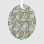 Water Lilies Lily Art Nouveau Natur Ornament (Vorderseite)