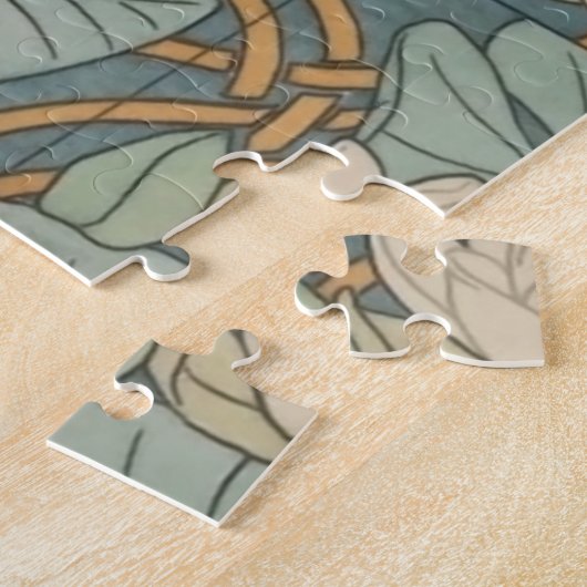 Water Lilies Lily Art Nouveau Natur Puzzle (Seite)