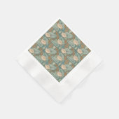 Water Lilies Lily Art Nouveau Natur Serviette (Ecke)