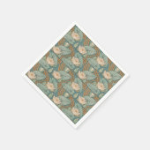 Water Lilies Lily Art Nouveau Natur Serviette (Ecke)