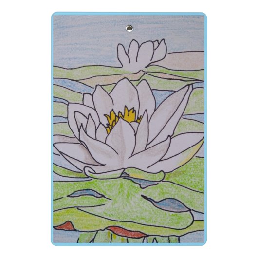 Water Lilies Mini Klemmbrett (Rückseite)
