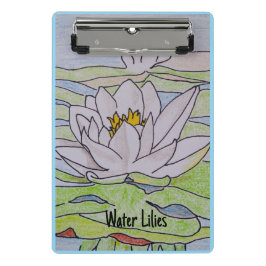 Water Lilies Mini Klemmbrett