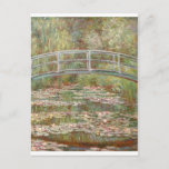 Water Lilies ~ Monet Postkarte<br><div class="desc">Brücke über den Teich mit Wasserlilien von Claude Monet. Impressionistisches Meisterwerk aus blumengeschmückten Brücken über einen Teich mit weißer, rosa und gelber gefärbter Wasserlilie und vielleicht anderen von Claude Monet gemalten Blume, die als Teil einer Serie von zwölf Gemälden dieses Wasserlililienmotivs dargestellt sind. Dieses berühmte Gemälde, ein Paradebeispiel des Impressionismus,...</div>