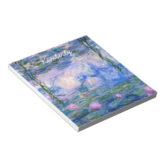 Water Lilies Notizblock (angewinkelt)