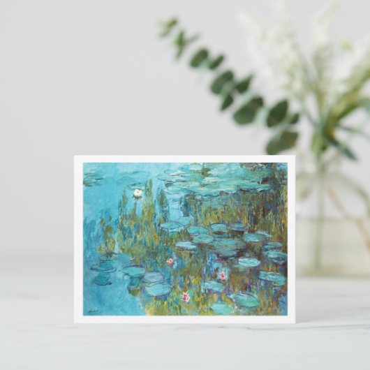 Water Lilies Nymphaeas Claude Monet Postkarte (Stehend Vorderseite)