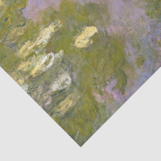 Water Lilies Painting von Claude Monet Seidenpapier (Detail)